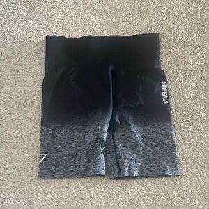 Gymshark Ombre Black and Gray Shorts